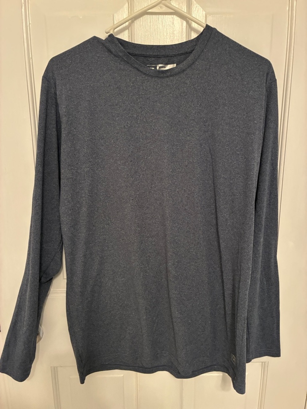 Avalanche Men's Long-Sleeve Crewneck Shirt - Heather Navy Blue